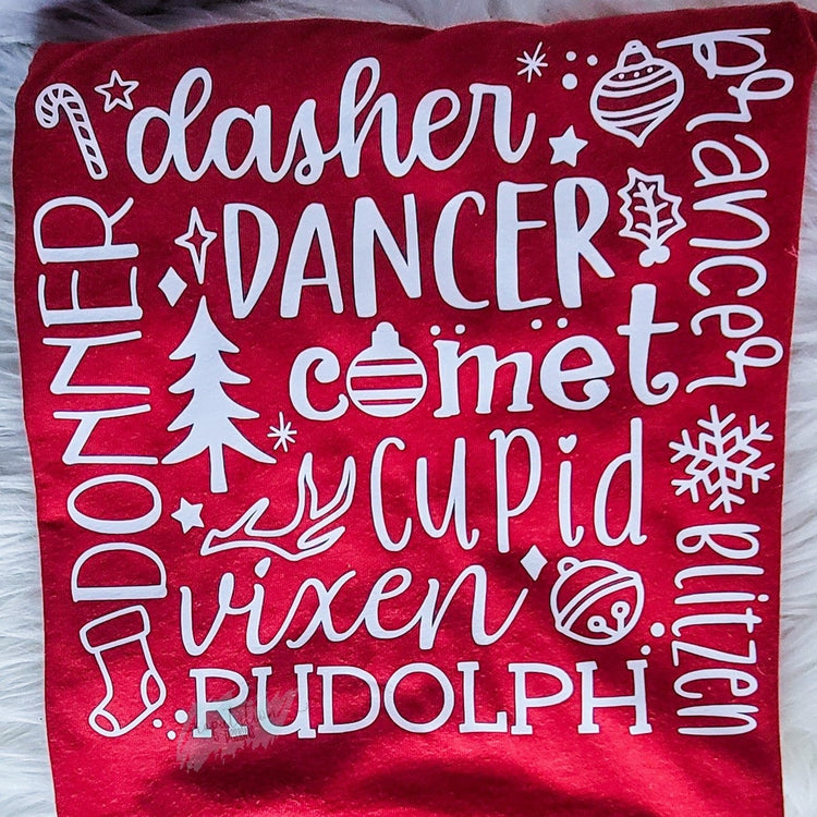 Reindeer Names Shirt