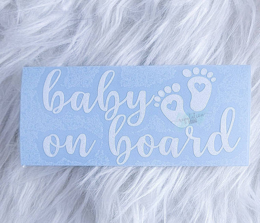 Baby on Board Car Decal