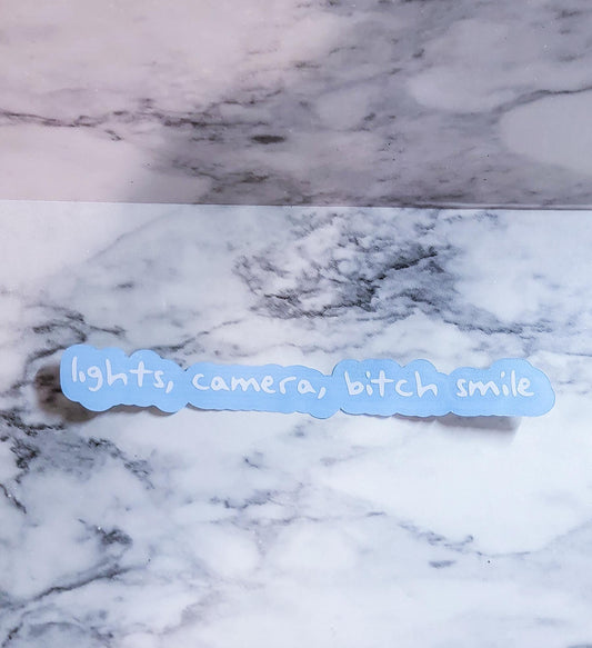 Lights Camera Smile Decal