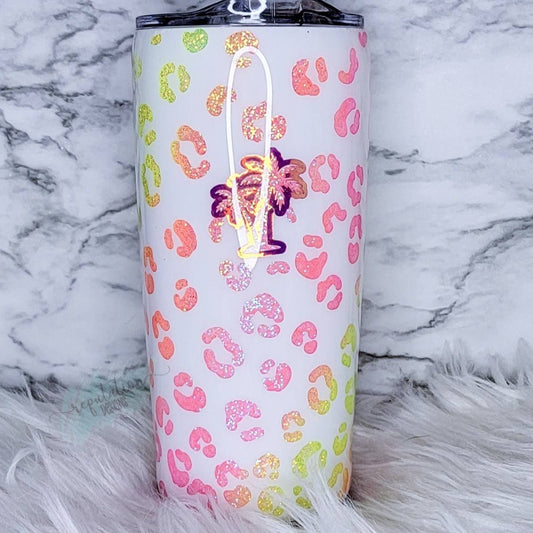 Leopard Sunset Beach Tumbler