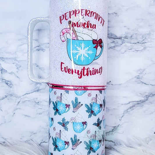 Peppermint Mocha Handled Tumbler